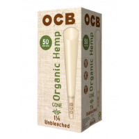 OCB Unbleached Organic Hemp Cones 1 1/4 Size - 50ct 
